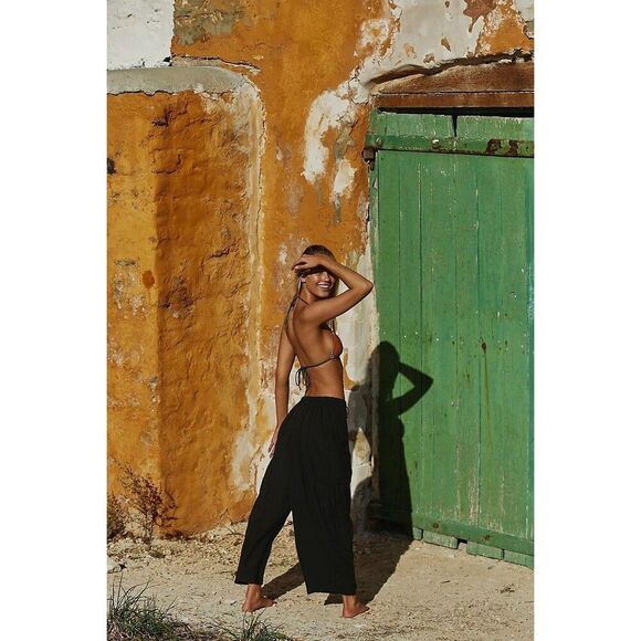 Free People Free-est Quinn Pants Harem Slouchy Wide Leg Billowy XS 283492 - Picture 4 of 9